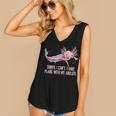 I Have Plans With My Axolotl Salamander Introvert Women's V-Neck Tank Top