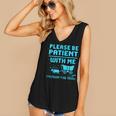Please Be Patient With Me I'm From The 1900s Pixel Wagon Women's V-Neck Tank Top
