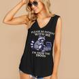 Please Be Patient I'm From The 1900s Retro Raccoon Saying Women's V-Neck Tank Top