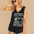 Proud Air Force Mom US Air Force Graduation Mom Women's V-Neck Tank Top
