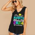 Proud Aunty Of Kindergarten Graduate 2024 Graduation Aunty Women's V-Neck Tank Top