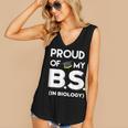 Proud Of My BS In Biology Graduation T-Shirt Women's V-Neck Tank Top