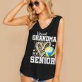 Proud Grandma Of A 2026 Senior Volleyball Graduation Leopard Women's V-Neck Tank Top