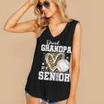 Proud Grandpa Of A 2026 Senior Baseball Graduation Leopard Women's V-Neck Tank Top