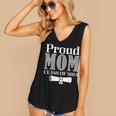 Proud Mom Of a 2024 Graduate Mama Checkered Graduation Women's V-Neck Tank Top