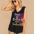 Proud Queen PhD Graduate PhD Graduation Doctorate Women's V-Neck Tank Top