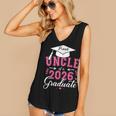 Proud Uncle Of a Class Of 2026 Graduate For Graduation Women's V-Neck Tank Top