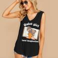 Quiet Girl Loud Imagination Book Lover Bookworm Reader Women's V-Neck Tank Top Quiet Girl Loud Imagination Book Lover Bookworm Reader Women's V-Neck Tank Top