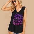 Quietly Thriving In Fictional Realms Book Lovers Women's V-Neck Tank Top