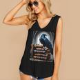 Raven On A Stack Of Books Wisdom Of Odin Women's V-Neck Tank Top