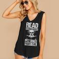 Read Banned Books PET DOGS FIGHT EVIL Read Banned Books Dog Women's V-Neck Tank Top
