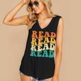 Read Read Read Read Book Lover Reading Bookworm Reader Women's V-Neck Tank Top