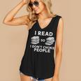 I Read Reading Book Librarian Across America Men Women Kids Women's V-Neck Tank Top