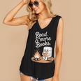Read S'More Books Camping Outdoors Reading Campfire Smores Women's V-Neck Tank Top