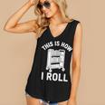 Reader Librarian Library This Is How I Roll Book Cart Meme Women's V-Neck Tank Top
