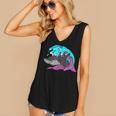 Retro 80s Shark Whale Diving Nostalgia Shark Party Women's V-Neck Tank Top Retro 80s Shark Whale Diving Nostalgia Shark Party Women's V-Neck Tank Top