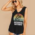 Retro Antisocial Butterfly Shirt For Introverts Women's V-Neck Tank Top Retro Antisocial Butterfly Shirt For Introverts Women's V-Neck Tank Top
