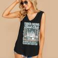Retro Tired Moms Book Club Bookish Booktrovert Mother's Day Women's V-Neck Tank Top