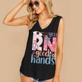 You RN Good Hands Cute Nurse Nursing Student Graduation Women's V-Neck Tank Top