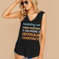 Running On Fish Keeping Social Introvert Humor Vintage Women's V-Neck Tank Top Running On Fish Keeping Social Introvert Humor Vintage Women's V-Neck Tank Top