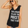 Sarcastic Budget Shopper Introvert Shopping Humor Women's V-Neck Tank Top Sarcastic Budget Shopper Introvert Shopping Humor Women's V-Neck Tank Top