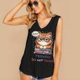 Sarcastic Loner Introvert Not a Friendly Do Not Touchs Women's V-Neck Tank Top