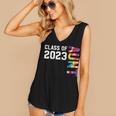 Senior Graduation Class Of 2023 Aunt Senior Tie Dye Women's V-Neck Tank Top