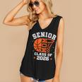Senior Mom Class Of 2026 Basketball Graduation Women's V-Neck Tank Top