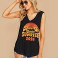 Senior Sunrise Class Of 2026 Graduation Proud Graduate Retro Women's V-Neck Tank Top