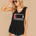 Social Battery Low Introvert Women's V-Neck Tank Top