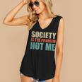 Society Is The Problem Not Me Sarcastic Introvert Women's V-Neck Tank Top Society Is The Problem Not Me Sarcastic Introvert Women's V-Neck Tank Top