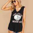 Sorry I Can't Go I'm An Indoor Cat Lazy Humor Introvert Cat Women's V-Neck Tank Top Sorry I Can't Go I'm An Indoor Cat Lazy Humor Introvert Cat Women's V-Neck Tank Top