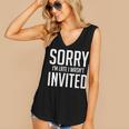 Sorry I'm Late I Wasn't Invited Introverts Social Anxiety Women's V-Neck Tank Top
