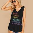 Stop Book Banning Pro Library Women's V-Neck Tank Top