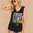 Straight Outta Law School Graduation Tshirt Law School Women's V-Neck Tank Top