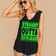 Straight Outta Sixth Grade Graduation Class Women's V-Neck Tank Top