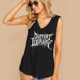 Support Your Local Library Horror Bookworm Women's V-Neck Tank Top Support Your Local Library Horror Bookworm Women's V-Neck Tank Top