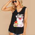 Teacher Pig Cute Farm Animal Book Lover School Student For Men Women Kids Women's V-Neck Tank Top Teacher Pig Cute Farm Animal Book Lover School Student For Men Women Kids Women's V-Neck Tank Top
