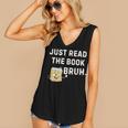 Teacher Quote Just Read The Book Bruh For Men Women Girls Kids Women's V-Neck Tank Top Teacher Quote Just Read The Book Bruh For Men Women Girls Kids Women's V-Neck Tank Top