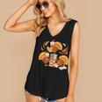 Turkey Reading Books Fall Thanksgiving Teacher Librarian Women's V-Neck Tank Top