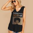 Unapologetically MSW-Ish Student Graduation Afro Women's V-Neck Tank Top
