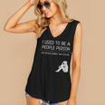 I Used To Be A People Person Introvert Women's V-Neck Tank Top