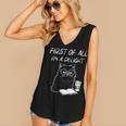 Women's First Of All I’m A Delight Cute Cat Books Coffee Humor Women's V-Neck Tank Top Women's First Of All I’m A Delight Cute Cat Books Coffee Humor Women's V-Neck Tank Top