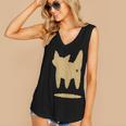 Yk2 Cat With Tomboy Tail 90s Nostalgia Downtown Indie Women's V-Neck Tank Top Yk2 Cat With Tomboy Tail 90s Nostalgia Downtown Indie Women's V-Neck Tank Top