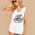 2 SIDES I Look Better Bent Over A Book Saying Quote Women's V-Neck Tank Top