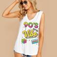 90s Nostalgia Retro Apparel 90'S Vibe Retro Women's V-Neck Tank Top