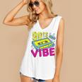 90's Vibe Retro Style Cassette Tape Nostalgia 1990s Party Premium Tri-Blend Women's V-Neck Tank Top 90's Vibe Retro Style Cassette Tape Nostalgia 1990s Party Premium Tri-Blend Women's V-Neck Tank Top