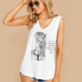 Alice Adventures Wonderland Vintage Book Quote Lewis Carrol Women's V-Neck Tank Top