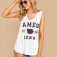 Ames Iowa Est 1864 Nostalgia Women's V-Neck Tank Top