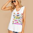 Back To 90's Christmas Nostalgia Quotes Graphic Premium Tri-Blend Women's V-Neck Tank Top